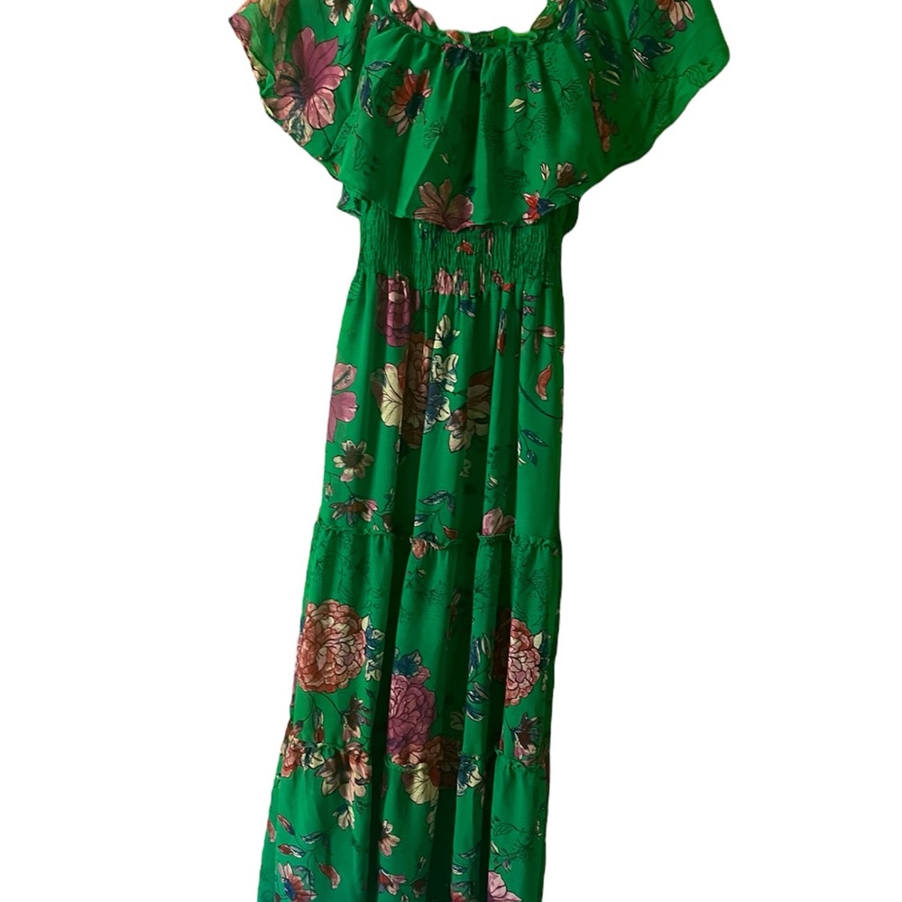 Rabbit Rabbit Rabbit Green Floral Maxi Dress - Picture 2 of 7